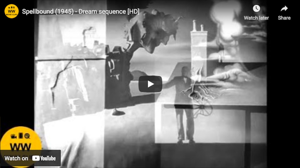 Diseños de Salvador Dalí para Spellbound (1945) de Alfred Hitchcock
