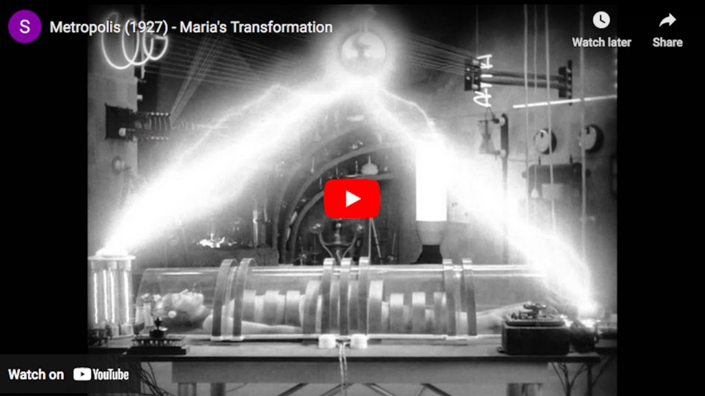 Metrópolis (1927) - La transformación de María
