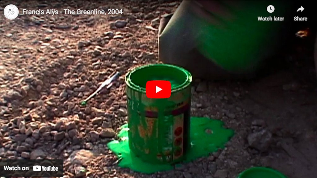 Francis Alÿs - The Greenline (2004)