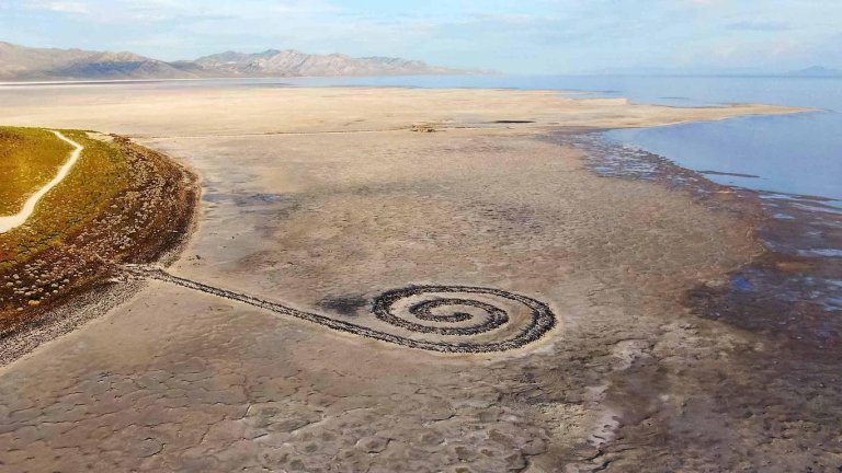 Spiral Jetty (Estados Unidos): una espiral en constante transformación