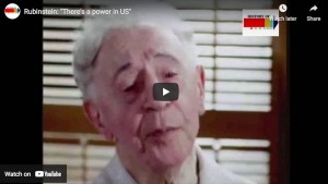 Rubinstein: &quot;Hay un poder en nosotros&quot;