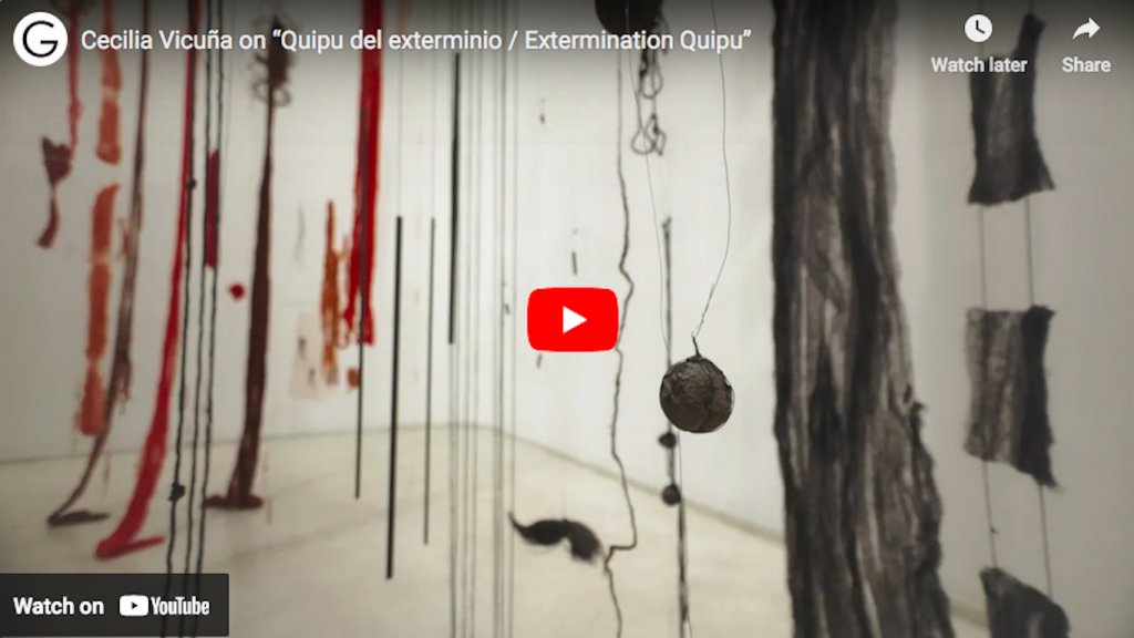 Cecilia Vicuña - Quipu del exterminio
