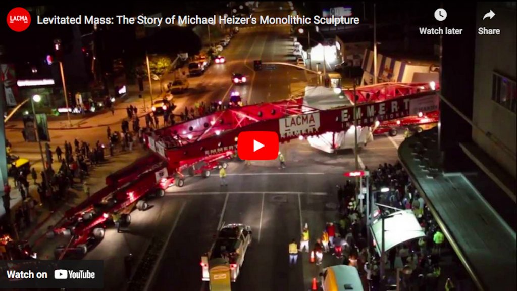 Levitated Mass: La historia de la escultura monolítica de Michael Heizer