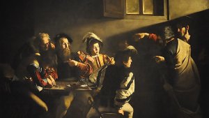 La vocación de San Mateo, de Caravaggio