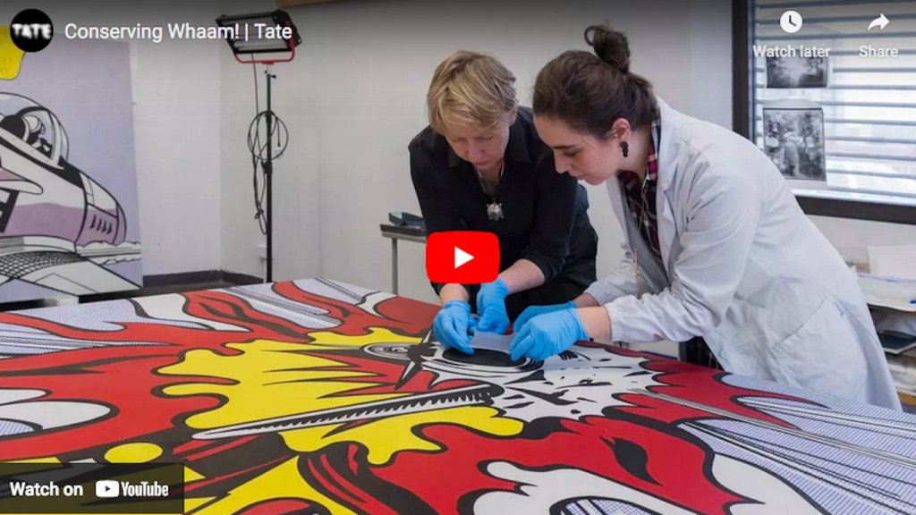 La conservación de Whaam!, de Roy Lichtenstein