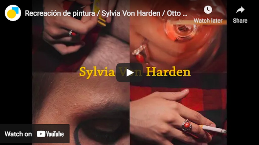 Recreación del retrato a Sylvia Von Harden de Otto Dix