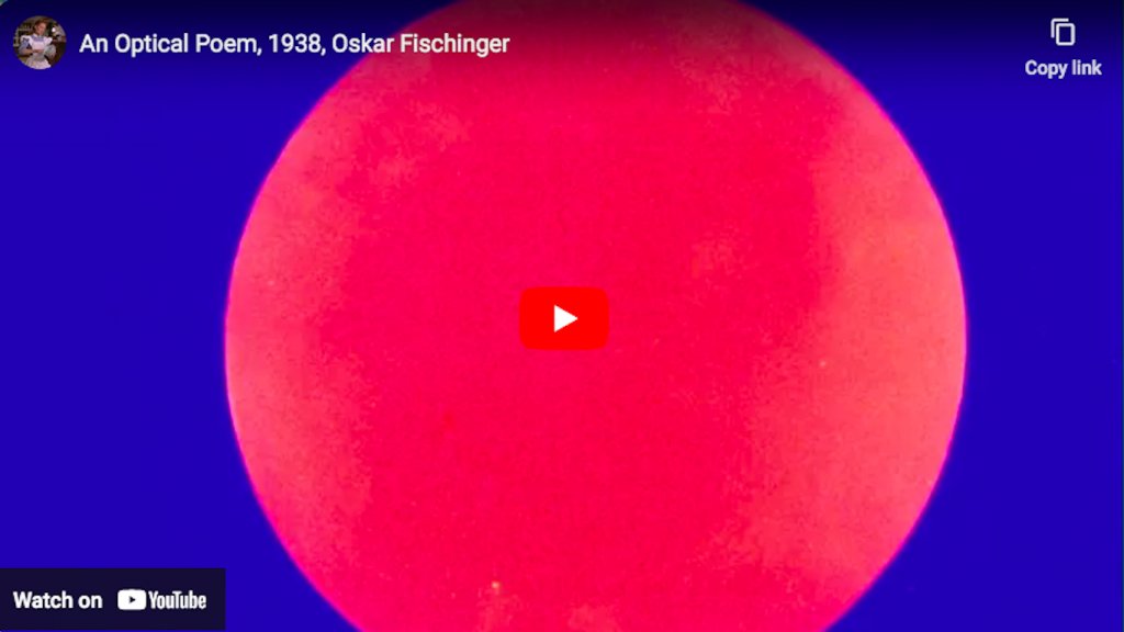 An Optical Poem (1938) - Oskar Fischinger